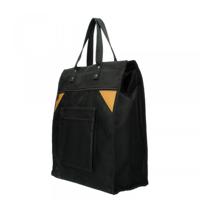 Boodschappentas zwart robuust canvas - thumbnail