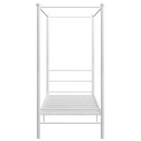 Hemelbedframe metaal wit 90x200 cm - thumbnail