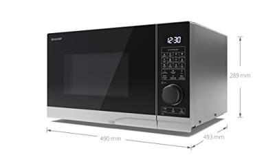 Sharp YC-PC254AE-S Combimagnetron Zwart - thumbnail