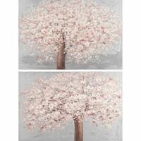 Schilderij DKD Home Decor 120 x 3,5 x 80 cm Boomstructuur Traditioneel (2 Stuks) - thumbnail