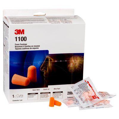 3M 1100 EAR PLUGS 1100 Oordoppen 35 dB Eenmalig gebruik EN 352-2 200 paar