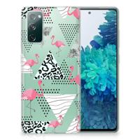 Samsung Galaxy S20 FE | TPU Hoesje | Flamingo Triangle - thumbnail