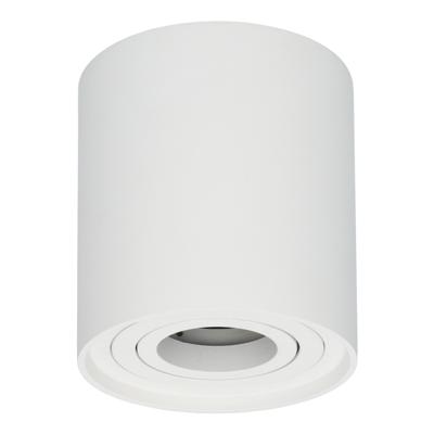 LED Opbouwspot Ray Rond - Kantelbaar - GU10 Fitting - Opbouwspot - Voor binnen - Vervangbare afdekring - Wit