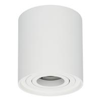 LED Opbouwspot Ray Rond - Kantelbaar - GU10 Fitting - Opbouwspot - Voor binnen - Vervangbare afdekring - Wit - thumbnail