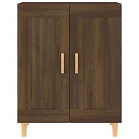 Dressoir 69,5x34x90 cm bewerkt hout bruineikenkleurig - thumbnail