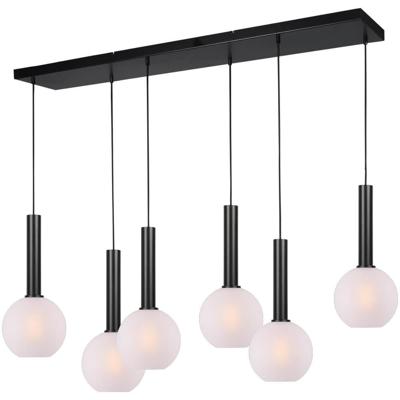 Masterlight 6-lichts hanglampBella 2 met wit glas - 2981-05-130-25-60620