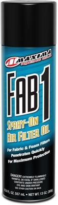 MAXIMA RACING OILS luchtfilterolie "fab-1 fabric & foam filter spray". air filter oil maxima 557ml fab-1