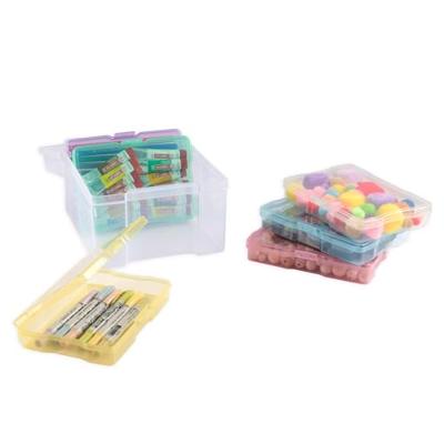 Vaessen Creative • opbergbox met 6 cassettes pastel