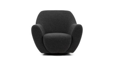 Rivièra Maison Draaibare Fauteuil 'The Jill' Bouclé, kleur Zwart