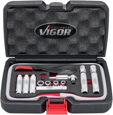 VIGOR remontluchtingsset "v7471/17" brake bleeding set 17-tlg.