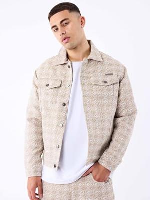 Project X Paris Denim-Set Heren Beige - Maat S - Kleur: Beige | Soccerfanshop