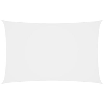 VidaXL Zonnescherm rechthoekig 2,5x5 m oxford stof wit