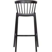 WOOOD Barkruk Bliss - Zwart (zithoogte 77cm) - thumbnail