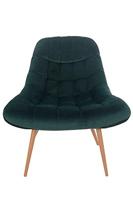 Artistiq Fauteuil 'Jurre' Velvet, kleur Groen - thumbnail