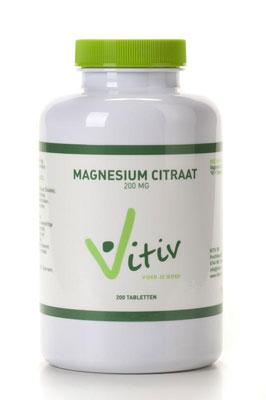 Vitiv Magnesium Citraat 200mg Tabletten