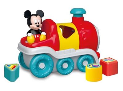 Clementoni baby - disney vormenstoof mickey mouse trein, 5dlg.