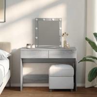 Kaptafel met LED-verlichting 100x40x130 cm grijs sonoma - thumbnail