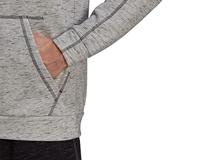 Herenhoodie Adidas Essentials Mélange Embroidered Lichtgrijs - Maat: M - thumbnail