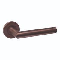 Deurkruk Q 01 op rozet verdekt ø52x6mm PVD brons - thumbnail