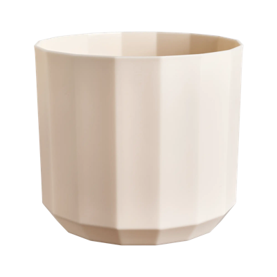 Facet rond 17 cm amandelroze bloempot elho - Elho