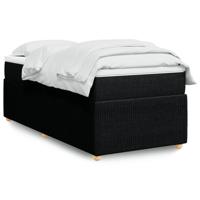 Boxspring met matras stof zwart 100x200 cm - thumbnail