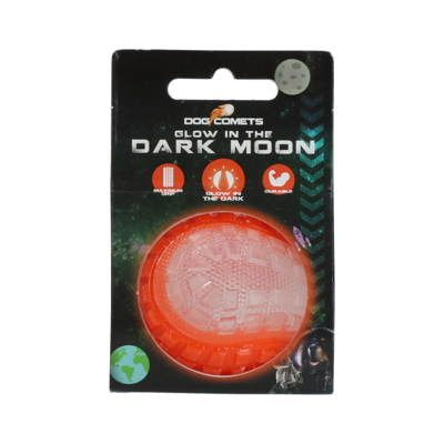 Dog Comets Glow in the Dark Moon Orange S Dog Comets Glow in the Dark Moon Orange S