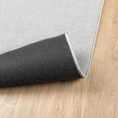 VidaXL Vloerkleed oviedo laagpolig 80x200 cm grijs