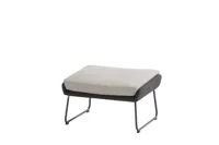 Avila voetenbank met kussen - Polyloom antraciet | 4 Seasons Outdoor - thumbnail