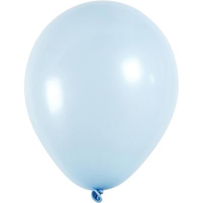 Creativ Company Ballonnen, rond, d 23 cm, lichtblauw, 10 stuk/ 1 doos