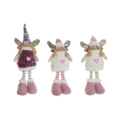 Kerstversiering DKD Home Decor Multicolour Elf 13 x 7 x 35 cm (3 Stuks)