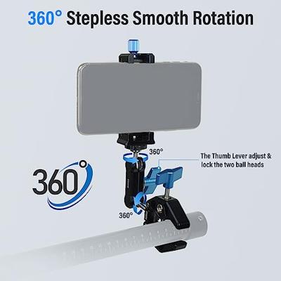 Sirui Alien-serie magische camera arm met telefoonklem, krabvormige scharnierende camerabeklem, zwart