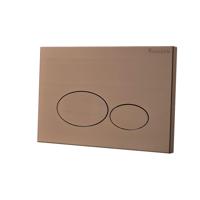 Drukplaat Wiesbaden X32 Metal Voor Inbouwreservoir Geborsteld Brons Koper - thumbnail