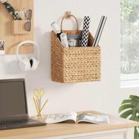 Hangmand met opslag Naturel 30 x 17,5 x 38 cm Waterhyacint - thumbnail