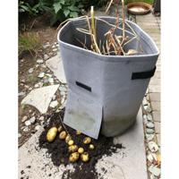 Kweekzak met handvatten en toegansklep - 48L H43 x Ø38 cm - thumbnail