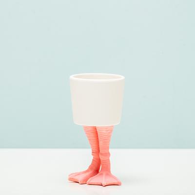 Bloempot met flamingopoten - Klein Bloempot met flamingopoten - Klein