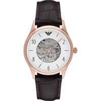 Emporio Armani Heren AR1920 bruin lederen handopwindbaar modehorloge - thumbnail