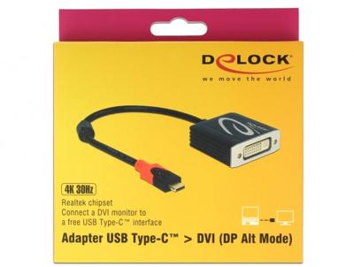Delock 61213 Adapter USB Type-C male > DVI female (DP Alt Mode) 4K 30 Hz