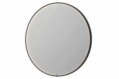 INK SP24 spiegel - 120x4x120cm rond in stalen kader incl dir LED - verwarming - color changing - dimbaar en schakelaar - geborsteld metal black 8409459