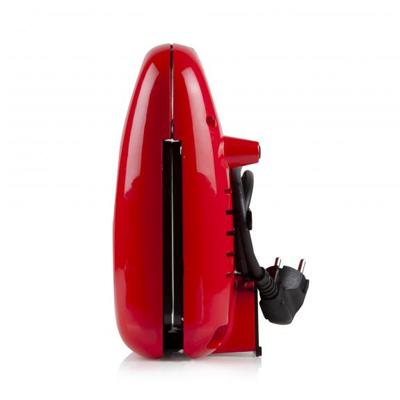 DOMO Snack Party 5in1 Sandwich toaster CoolTouch-behuizing, Anti-aanbaklaag Rood