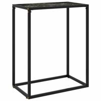 VidaXL Wandtafel 60x35x75 cm gehard glas zwart - thumbnail