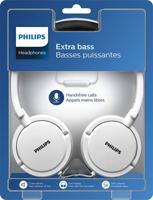 Philips Kopfhörer On Ear SHL5005WT/00 On Ear Kopfhörer mit Kabel (Großartiger Sound, Geräuschdämmende Lederohrpolster, Integriertes Mikrofon, Leichter Stahlbügel, Flach zusammenklappbar) Weiß - thumbnail