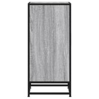 Dressoir 35,5x35x76 cm bewerkt hout en metaal grijs sonoma - thumbnail