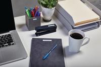 Labeltape Dymo LabelManager D1 polyester 9mm blauw op wit | 5 stuks - thumbnail