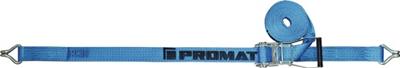 Promat/Tecwerk Sjorband | DIN EN 12195-2 | lengte 8 m breedte 50 mm | met ratel + punthaak | LC omdr. 4000 daN - 4000365097