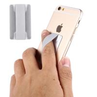 Universal Ultrathin Finger Grip Strap Size: 53 x 33 x 1.8 mm For iPhone Galaxy Huawei Xiaomi LG HTC and Tablets(Silver) - thumbnail