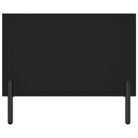Salontafel 90x50x40 cm bewerkt hout zwart - thumbnail
