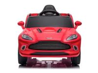Aston Martin 12V elektrische kinderauto met rubberen banden, leren zitje en meer! - thumbnail