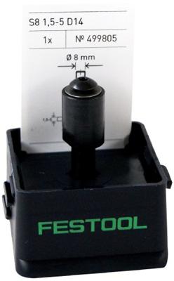 Festool S8 1,5-5 D14 Spindel voor schijfgroeffrees S 8mm - 499805