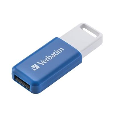 Verbatim V DataBar USB 2.0 Drive USB-stick 64 GB Blauw 49455 USB-A 2.0 Verbatim V DataBar USB 2.0 Drive USB-stick 64 GB Blauw 49455 USB-A 2.0