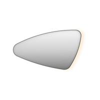 Spiegel Organisch INK SP23 120x70 cm Met Verlichting en Spiegelverwarming Links Mat Zwart - thumbnail